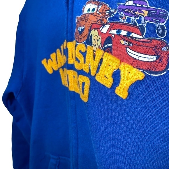 Disney Walt Disney World Cars themed full-zip hoodie Lightning McQueen Jacket - Picture 4 of 10
